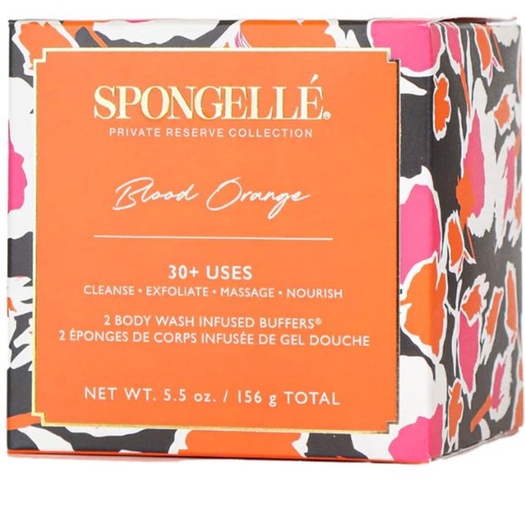 Spongelle Blood Orange Body Wash Infused Buffers (set of two) 30+ uses - Picture 3 of 6